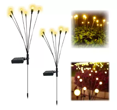 Luz Led Solar de luciérnaga para exteriores 2pc, resistente al agua Ip65